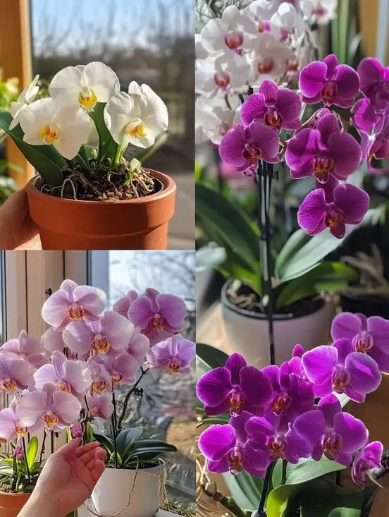 Abono casero para orquídeas con ingredientes naturales como ajo, miel y café.