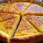 Pan de elote doradito recién horneado, servido en un plato blanco sobre una mesa rústica, con una textura suave por dentro y bordes crujientes dorados.