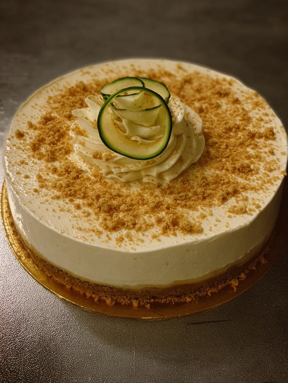 Pay de limón frío, decorado con rodajas de limón y ralladura, servido sobre una base de galletas, en un plato blanco elegante.