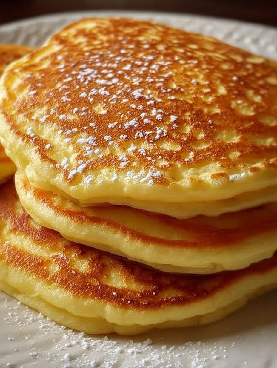"Panqueques de requesón caseros servidos con frutas frescas y miel, un desayuno saludable y esponjoso."