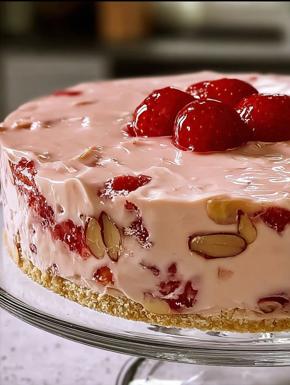 Carlota de Beso de Ángel con piña y coco servida en un molde, postre caribeño frío sin horno.