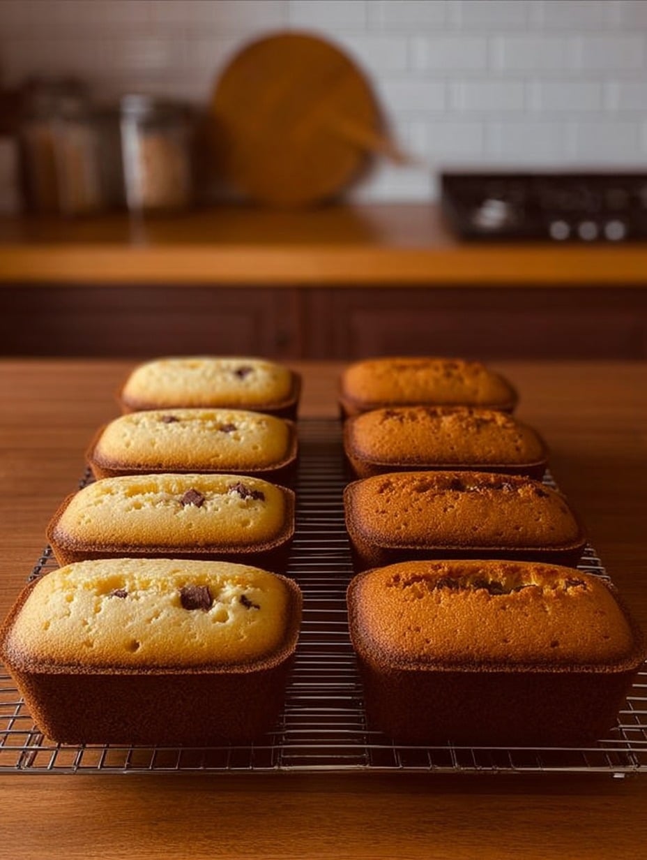 Budines caseros de banana, chocolate, frutas y frutos secos hechos con 1kg de harina, ideales para compartir o emprender.