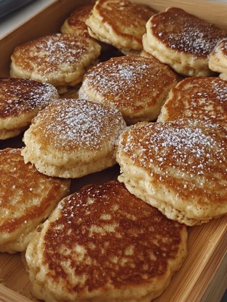 “Tortitas de manzana y avena caseras servidas con fruta fresca y miel, receta saludable para desayuno o merienda.”