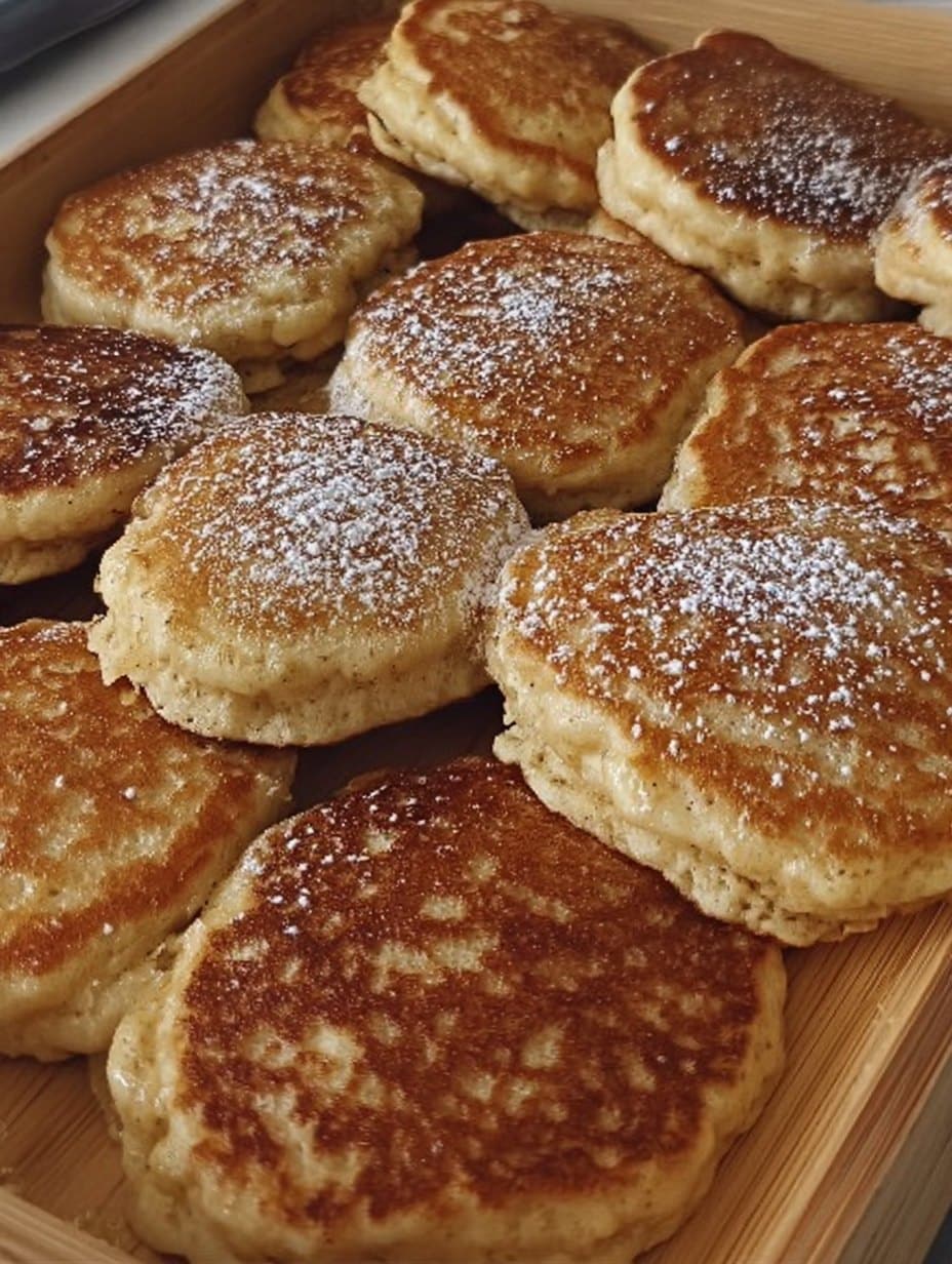 “Tortitas de manzana y avena caseras servidas con fruta fresca y miel, receta saludable para desayuno o merienda.”